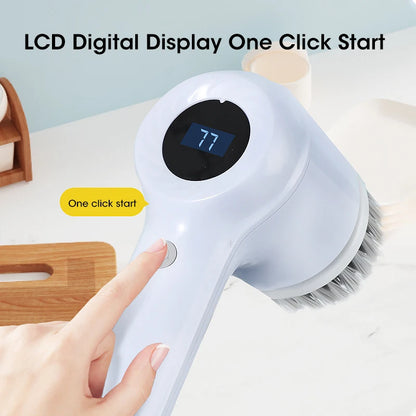 Electric Spin Scrubber- Cordless Power Cleaning Brush