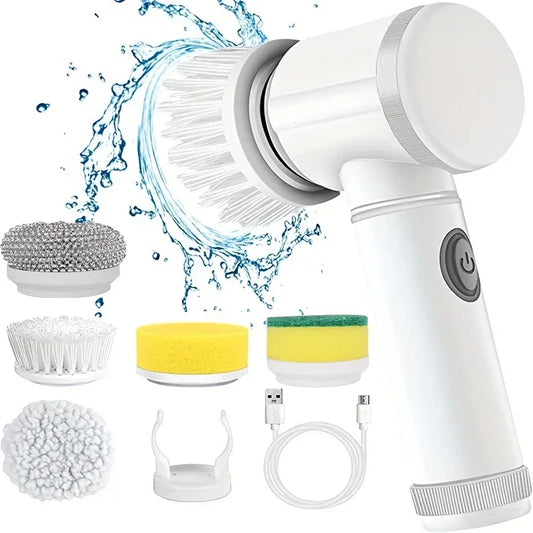 Electric Spin Scrubber- Cordless Power Cleaning Brush