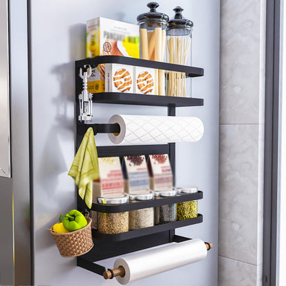 Magnetic Fridge Organizer & Storage Rack