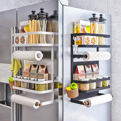 Magnetic Fridge Organizer & Storage Rack