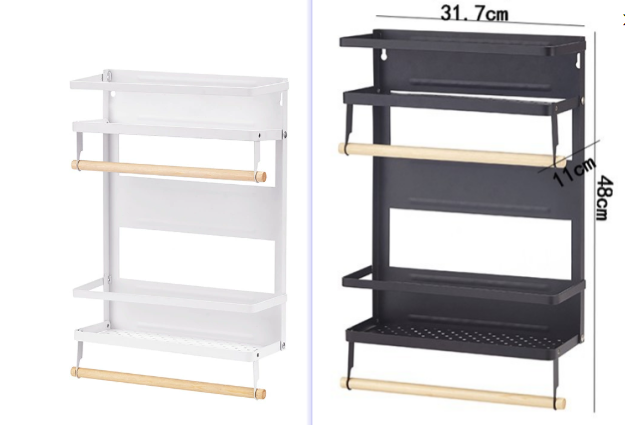 Magnetic Fridge Organizer & Storage Rack